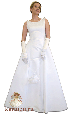 Бальное платье, модель 086, белое